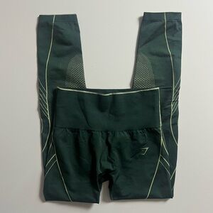 Gymshark APEX Seamless Leggings, Green, Size S